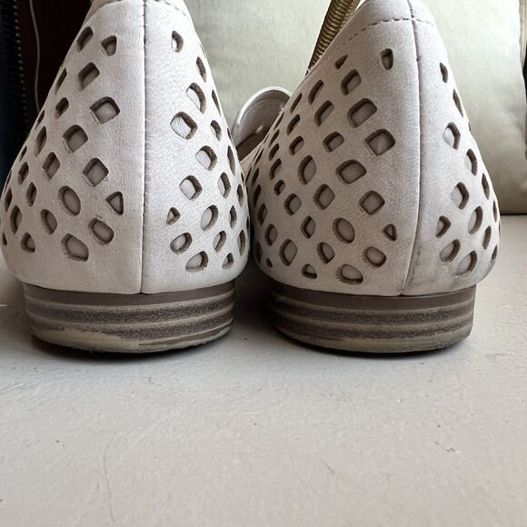 Naturalizer Eve Nude Taupe Leather Slip On Loafer Flat Shoes Dye Cut Women's‎ 10 - Picture 8 of 16